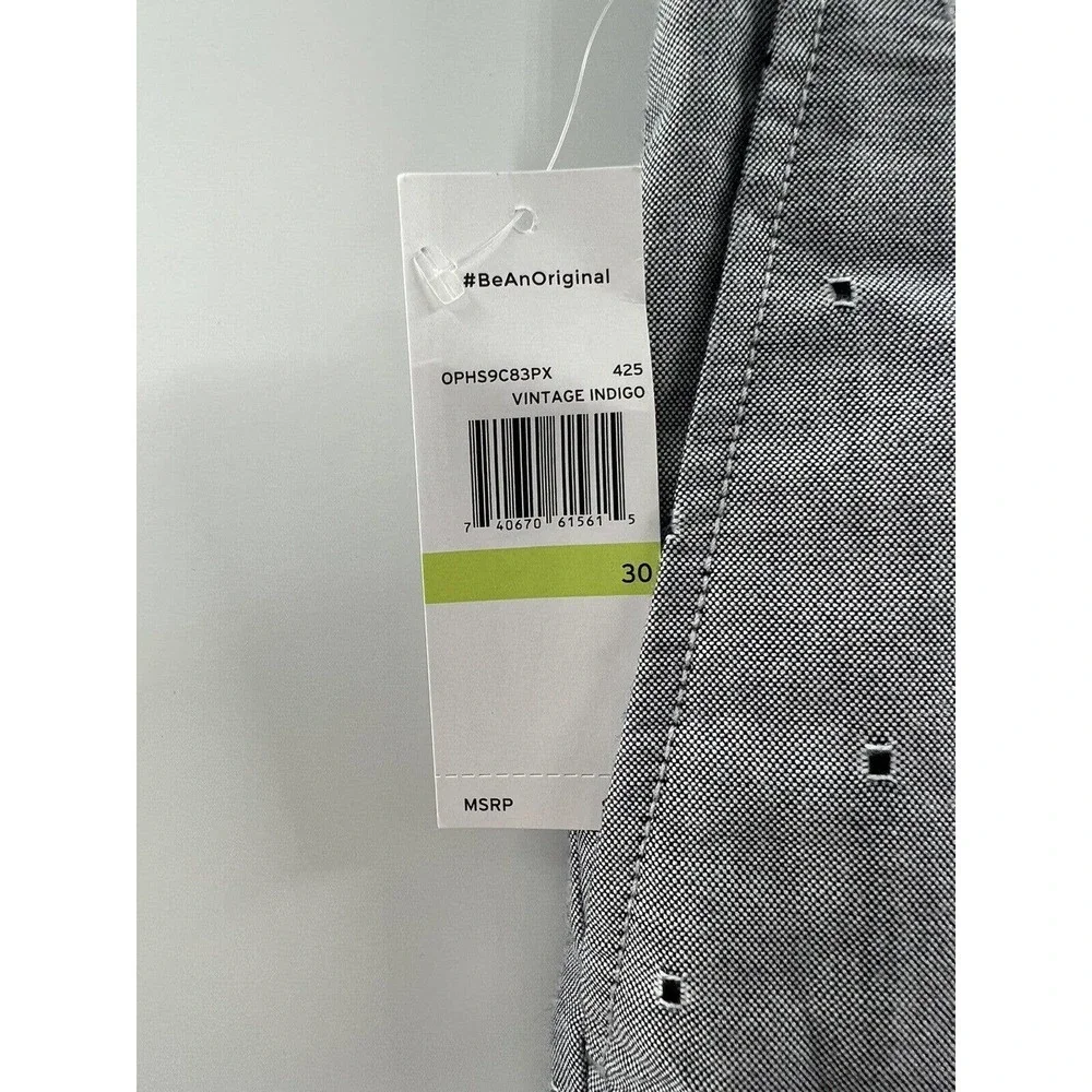 Penguin Men’s Slim Fit 8” Inseam Shorts Vintage Indigo Size 30 NWT​ - Picture 3 of 9